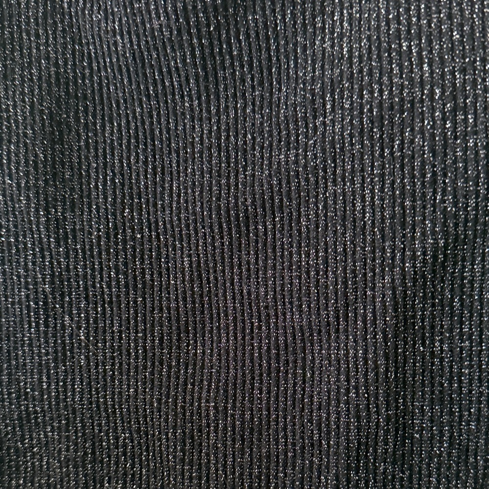 Free People Black Sparkle Ribbed Crop Tank - Picture 2 of 3